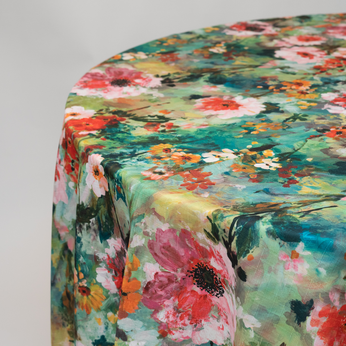 floral tablecloth rental