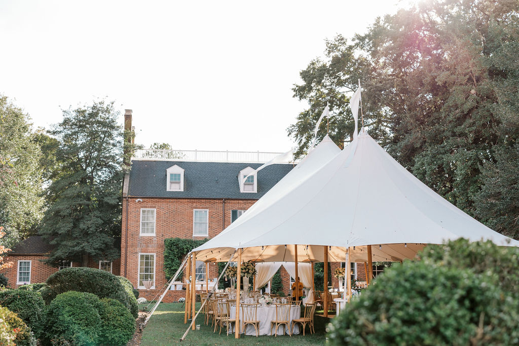 sperry sailcloth tent rental private residence