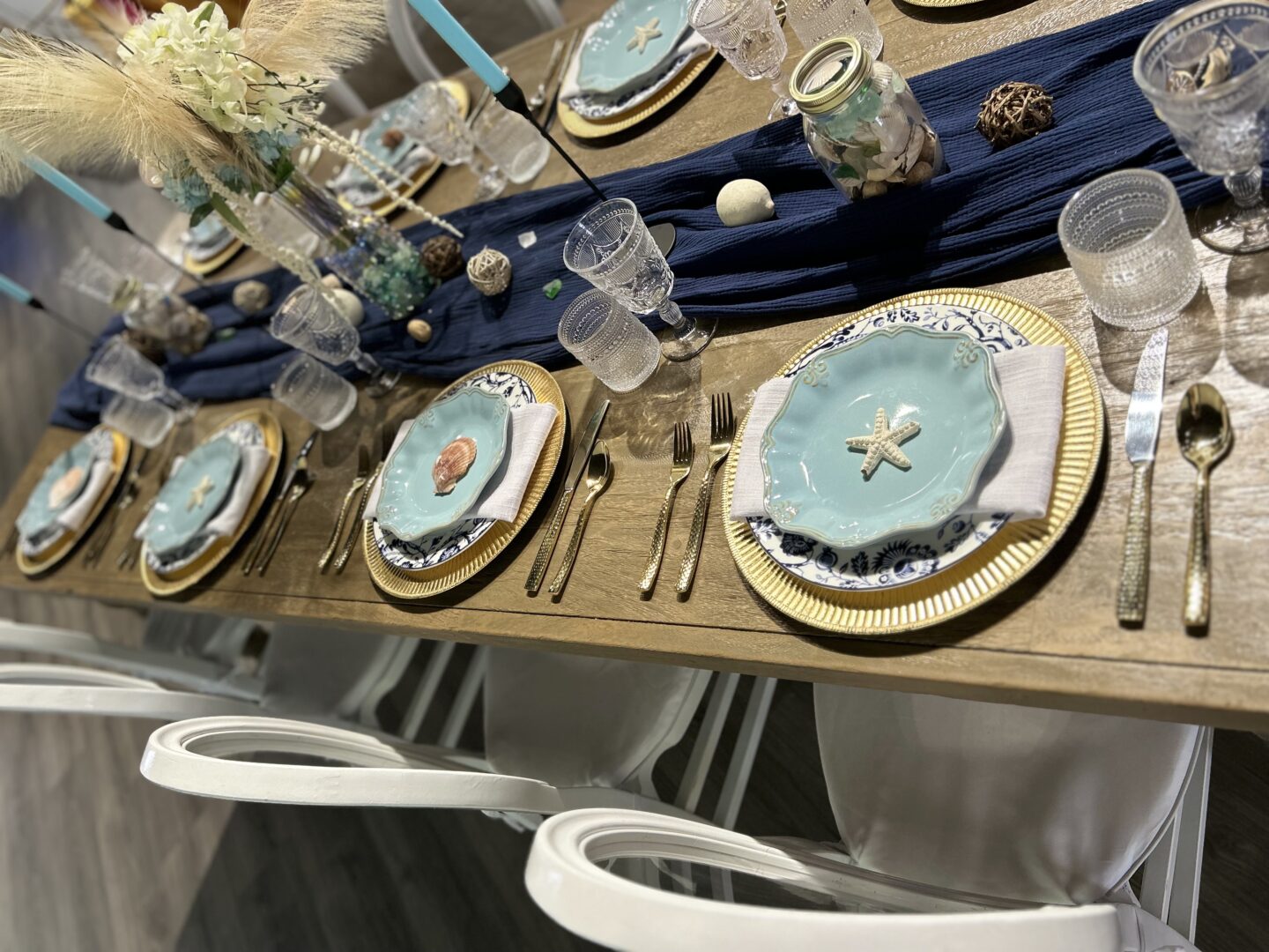 Select event group rentals greece mediterranean inspired tablesetting 