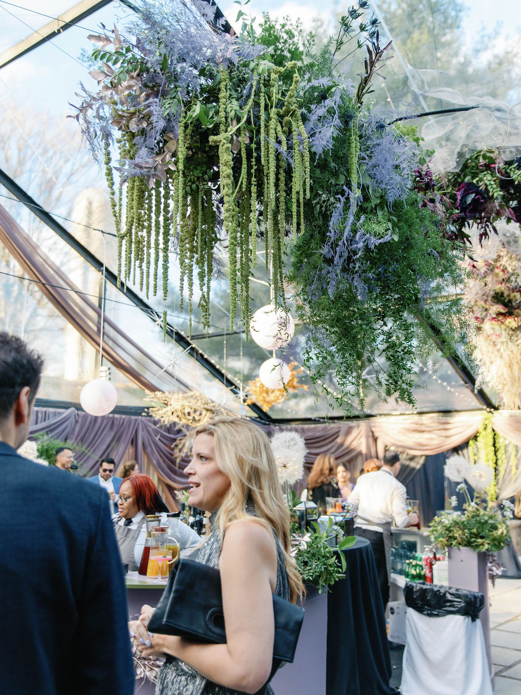 People at Grateful Hearts event with Black Frame Tent 