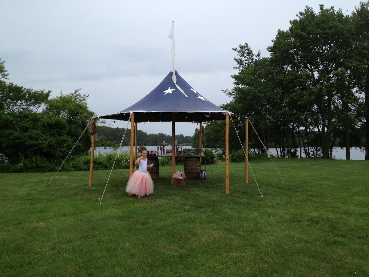16 round Blue with Stars Sperry Tent